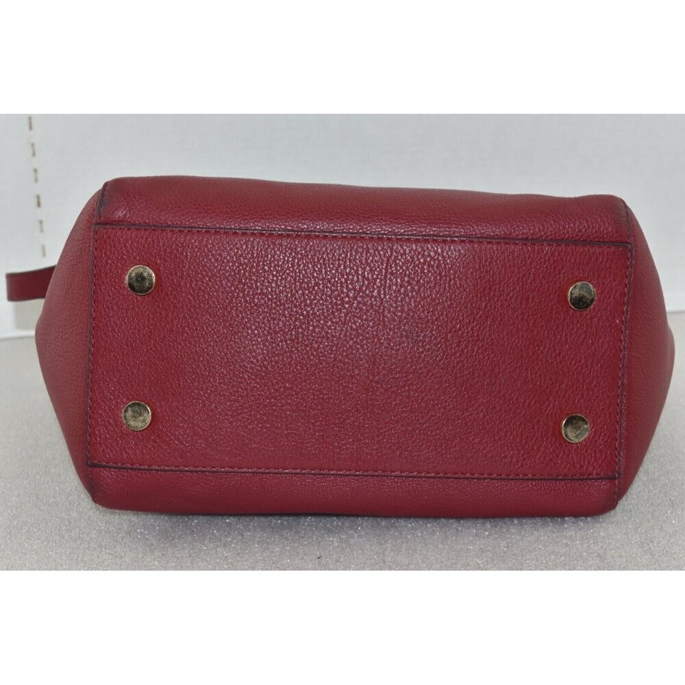 Michael Kors Womens Whitney Red Purse Leather Tote Shoulder Bag - Picture 14 of 16